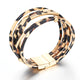 Leopard Leather Bracelets Women