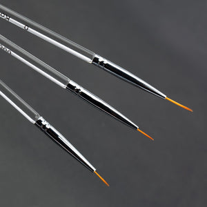 3PC Gel Nail Art Line Painting Brushes