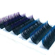 6Rows Ombre Blue Purple Color Eyelash