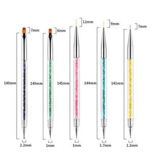 5PC Nail Art Dotting Pen 2 Side