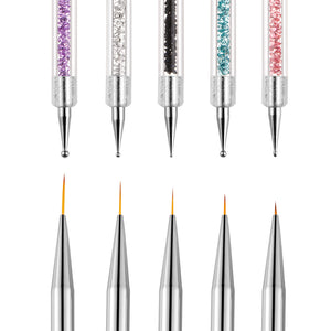 5PC Nail Art Dotting Pen 2 Side