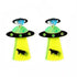 Donarsei Personality Geometric Spaceship Earrings