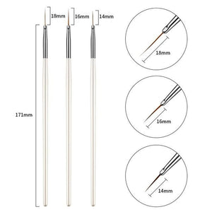 3PC Nail Art Liner Painting Pen