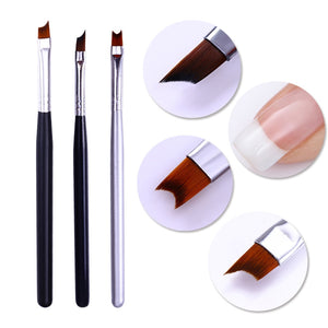 Nail Brush Silver Black Handle