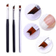 Nail Brush Silver Black Handle