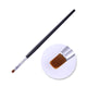 Nail Brush Silver Black Handle