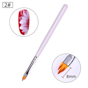 Nail Brush Silver Black Handle