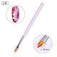 Nail Brush Silver Black Handle