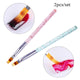 Nail Brush Silver Black Handle