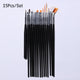 Nail Brush Silver Black Handle