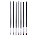 Nail Brush Silver Black Handle