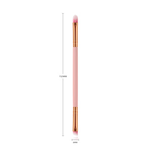 1 Piece Pink Double Eye Shadow Brush