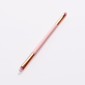 1 Piece Pink Double Eye Shadow Brush