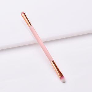 1 Piece Pink Double Eye Shadow Brush