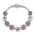 Silver Color Crystal Four Leaf Bracelet