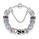 Silver Color Crystal Four Leaf Bracelet