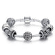 Silver Color Crystal Four Leaf Bracelet