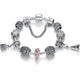 Silver Color Crystal Four Leaf Bracelet