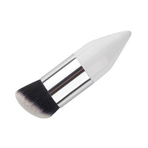 Single chubby Wooden White Gold Brush
