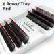 6Rows Ombre Blue Purple Color Eyelash