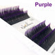 6Rows Ombre Blue Purple Color Eyelash