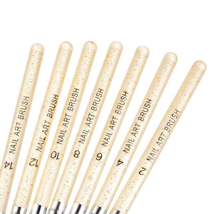 7PC's Professional Manicure UV Gel Brush Pen