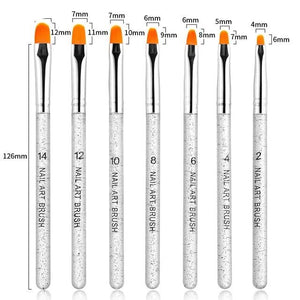 7PC's Professional Manicure UV Gel Brush Pen