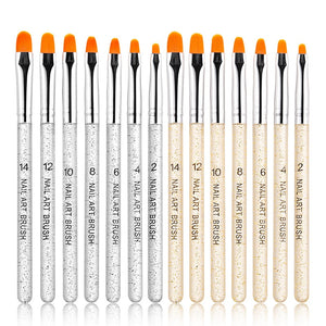7PC's Professional Manicure UV Gel Brush Pen