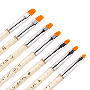 7PC's Professional Manicure UV Gel Brush Pen