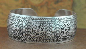 Square Flower Metal Tibetan Bracelet