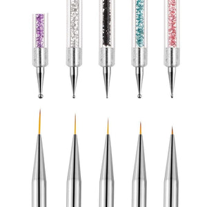 5PC Nail Art Dotting Pen 2 Side