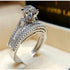 Women Sliver Color Wedding Engagement Jewelry