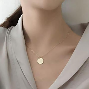 Heart Leaf Moon Pendant Necklace