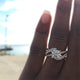 Crystal Twist Classical Cubic Ring