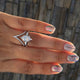 Crystal Twist Classical Cubic Ring