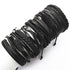 Black Wrap Woven Men Bracelets
