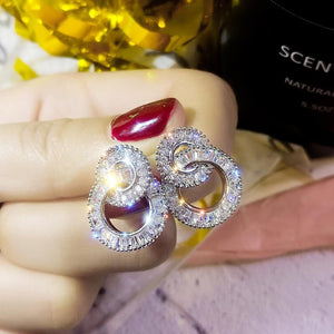 925 Sterling Silver Color Bling Zircon