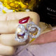 925 Sterling Silver Color Bling Zircon