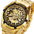 Skeleton Automatic Mechanical Watch Gold