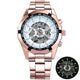 Skeleton Automatic Mechanical Watch Gold