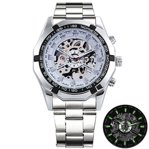 Skeleton Automatic Mechanical Watch Gold