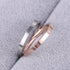 Concise Zircon Wedding Ring