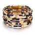Leopard Leather Bracelets Women