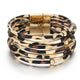 Leopard Leather Bracelets Women