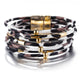 Leopard Leather Bracelets Women