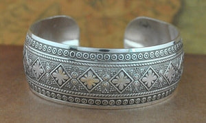 Square Flower Metal Tibetan Bracelet