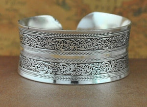 Square Flower Metal Tibetan Bracelet
