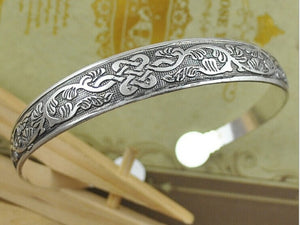 Square Flower Metal Tibetan Bracelet