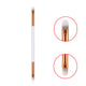 1 Piece Pink Double Eye Shadow Brush