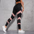 Women Leggings Fashion Mesh Patchwork